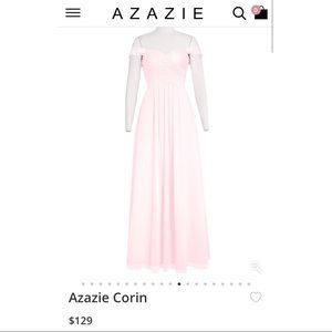 Azazie Corin Blushing Pink Bridesmaid Dress
